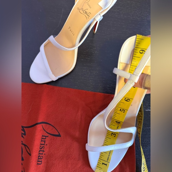 Christian Louboutin white leather Rosalie sandals - Picture 10 of 16